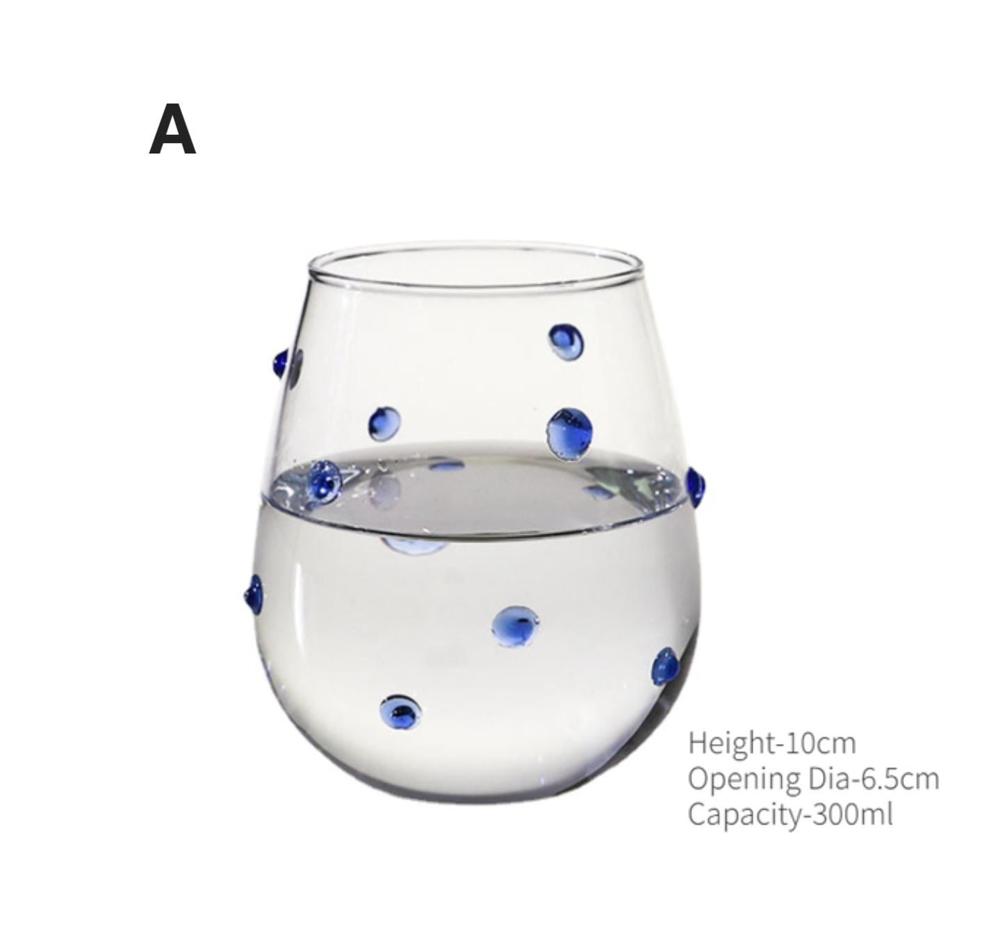 Candy Color Dots Glass Cup