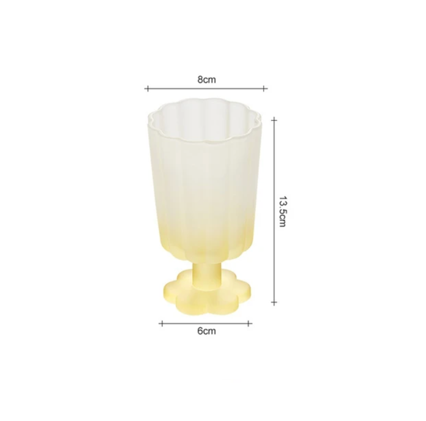 Flower Shape Ice Cream Dessert Drinking Glass Cup