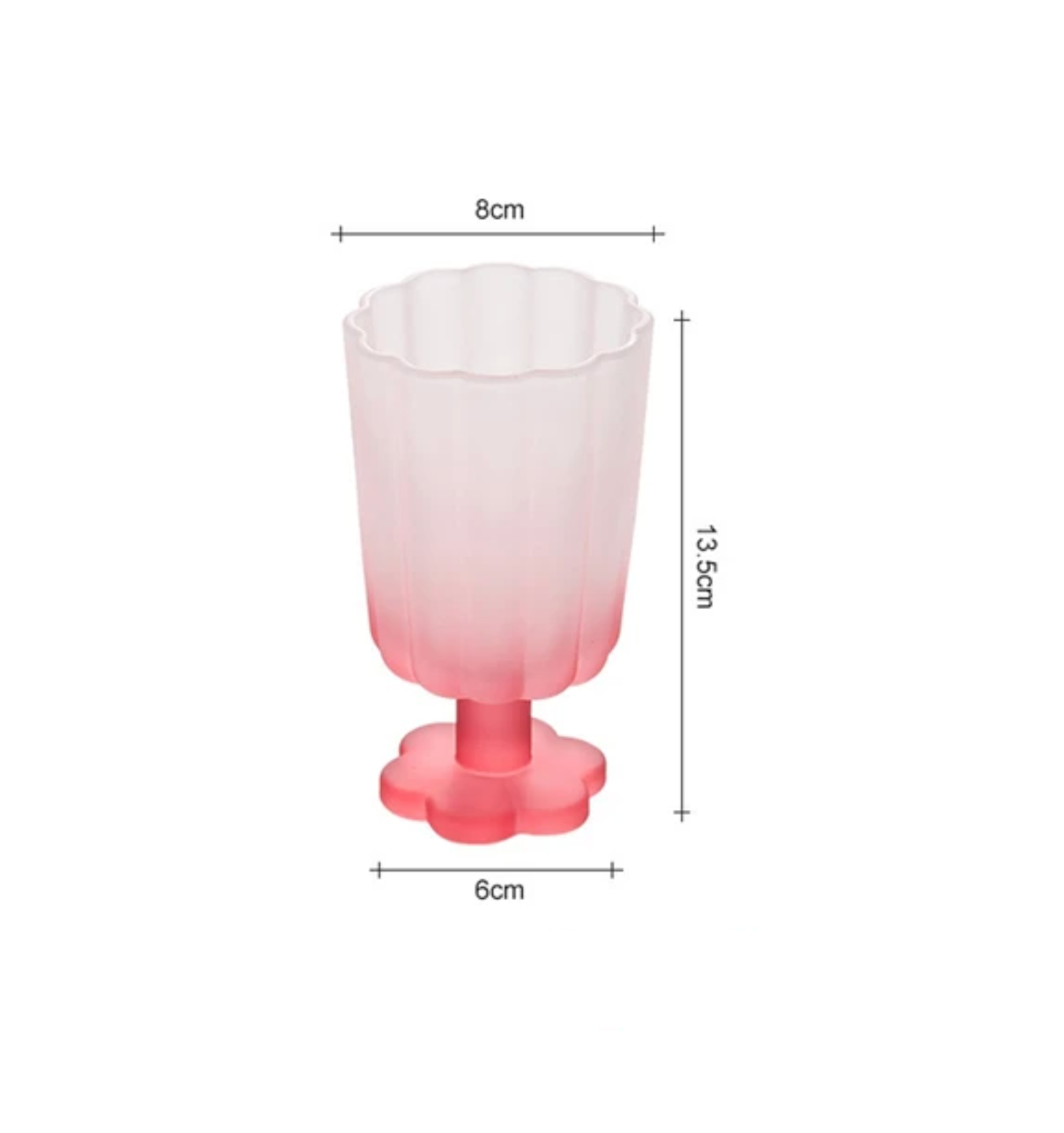 Flower Shape Ice Cream Dessert Drinking Glass Cup