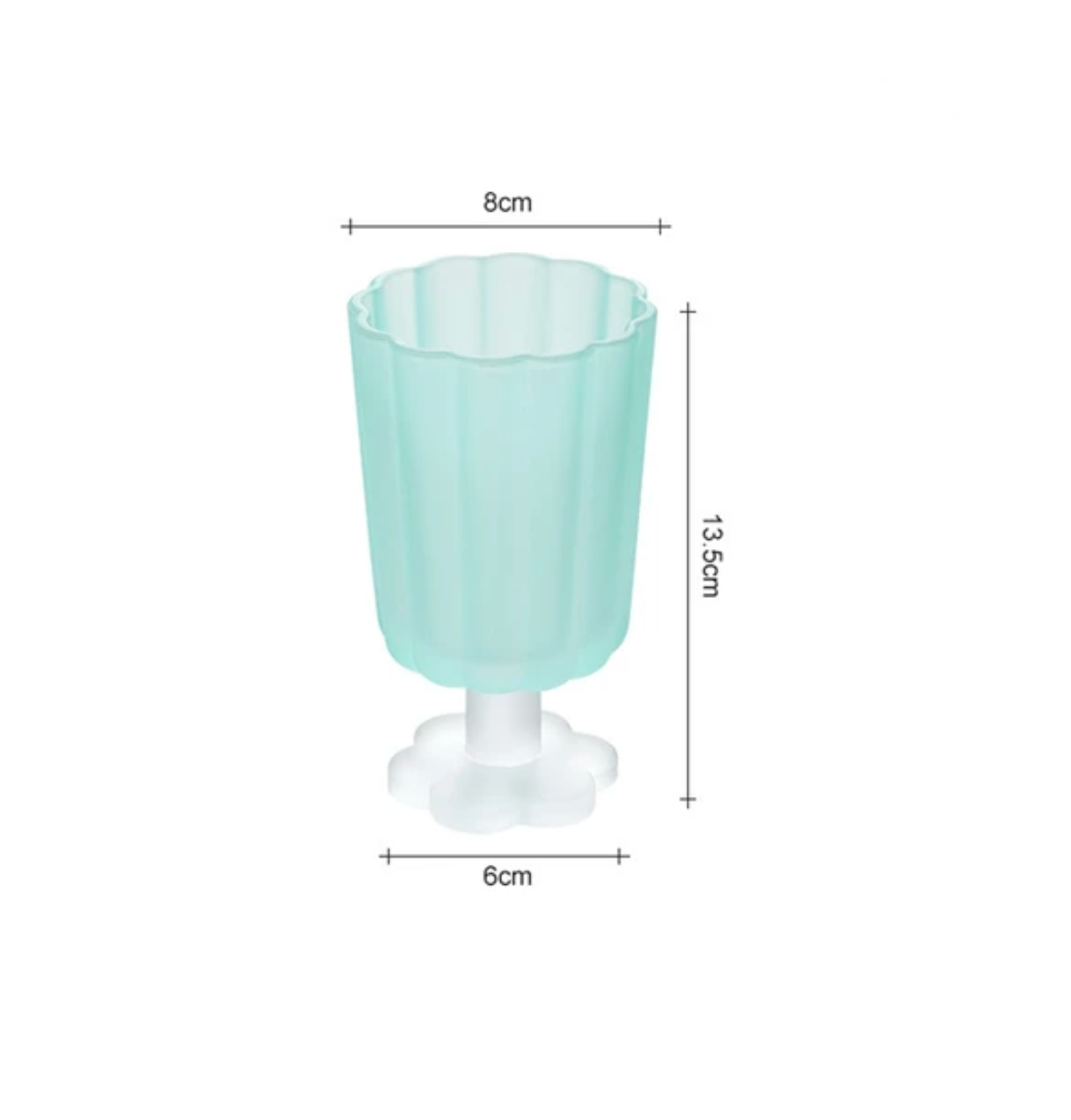 Flower Shape Ice Cream Dessert Drinking Glass Cup