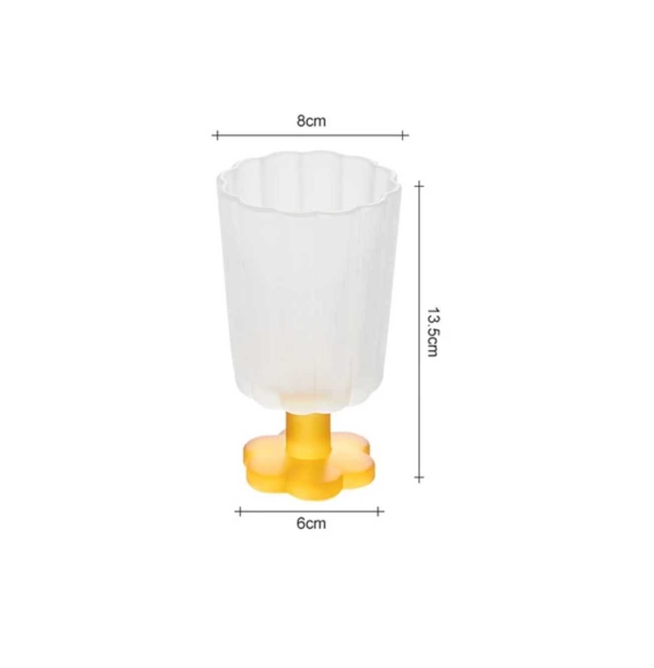 Flower Shape Ice Cream Dessert Drinking Glass Cup