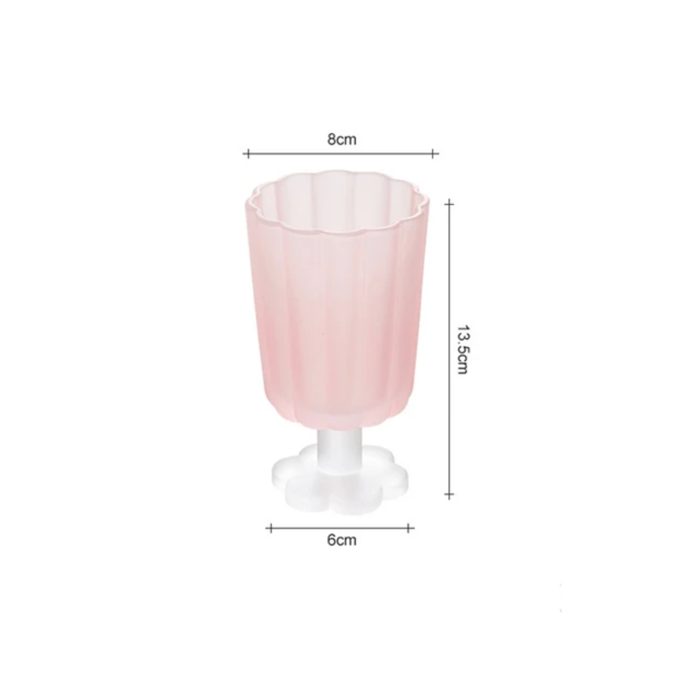 Flower Shape Ice Cream Dessert Drinking Glass Cup