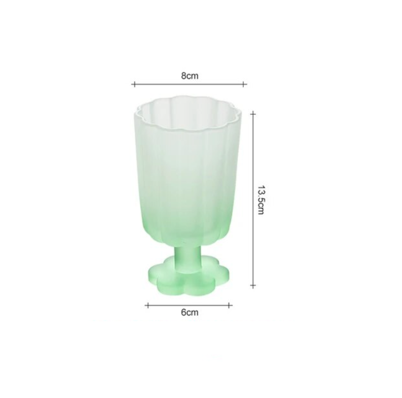 Flower Shape Ice Cream Dessert Drinking Glass Cup