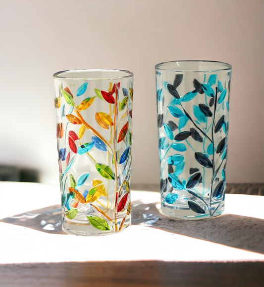 Luxury Painted Vine Water Cup | Wine Glasses Tumbler