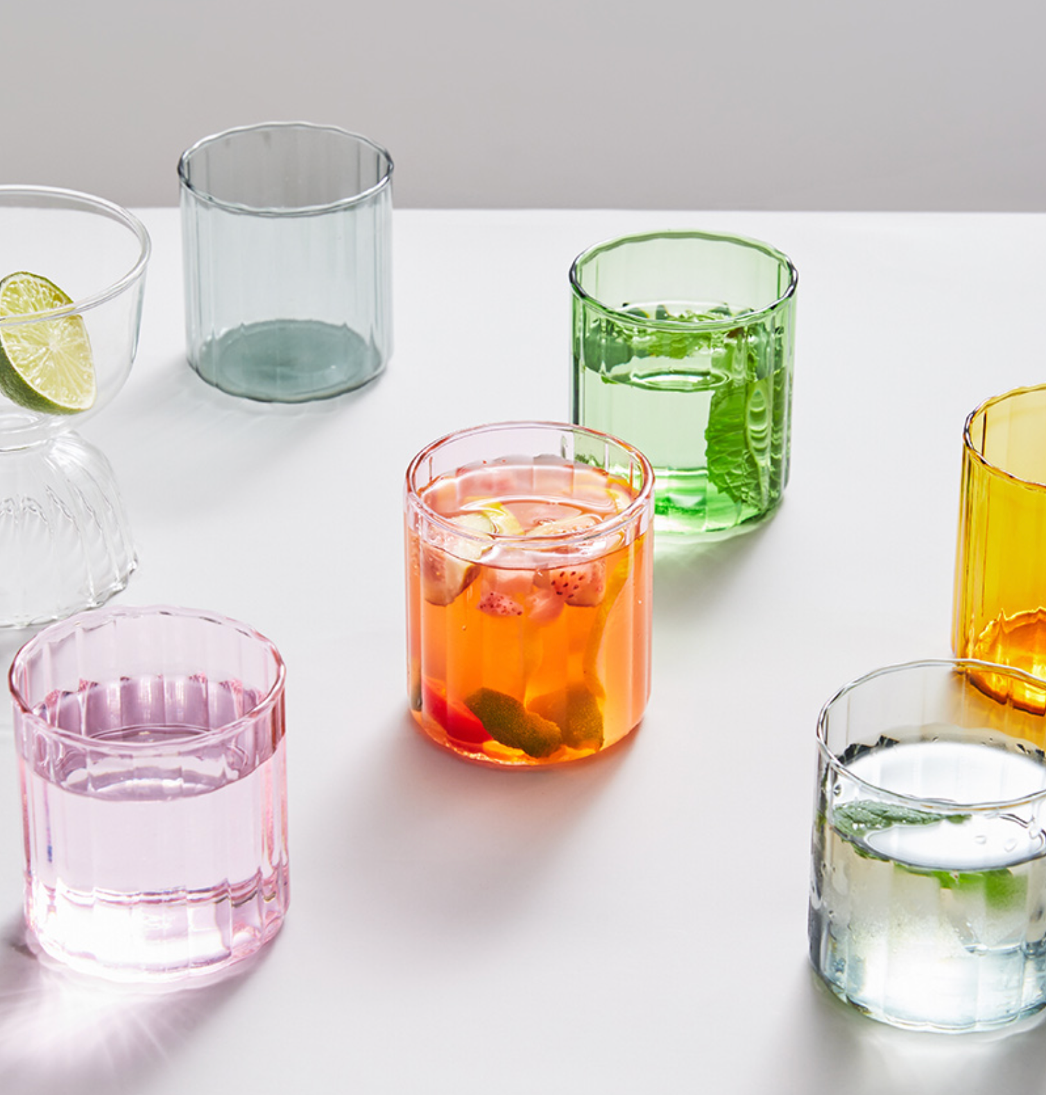 Coloured Small Glass Cups – IVORE
