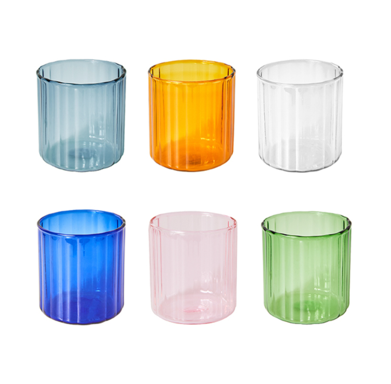 Coloured Small Glass Cups