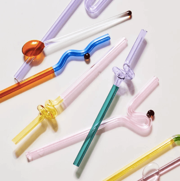 Artistry Reusable Glass Straws - huemabe - Creative Home Decor