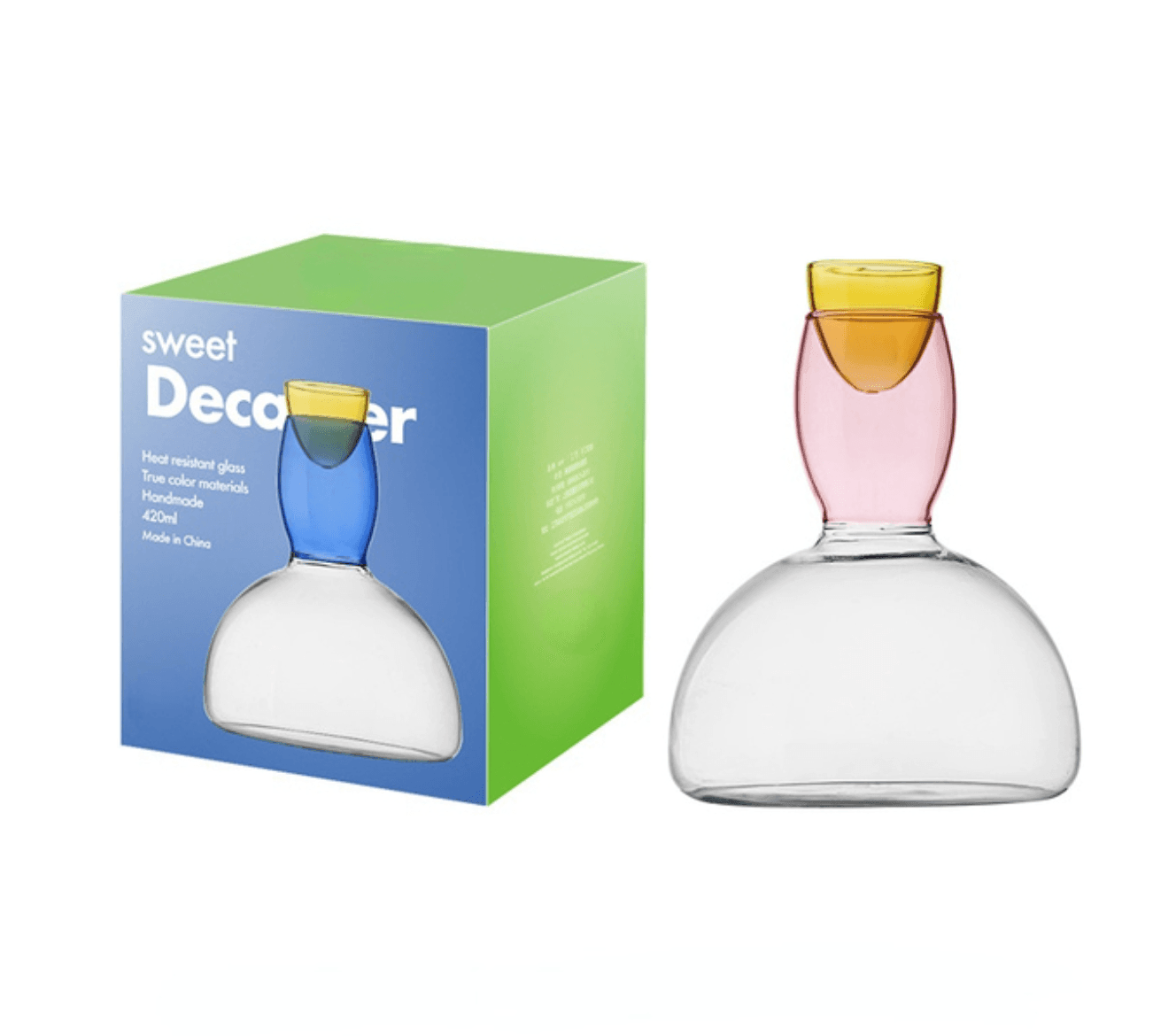 Colored Glass Wine Cup / Decanter - huemabe - Creative Home Decor