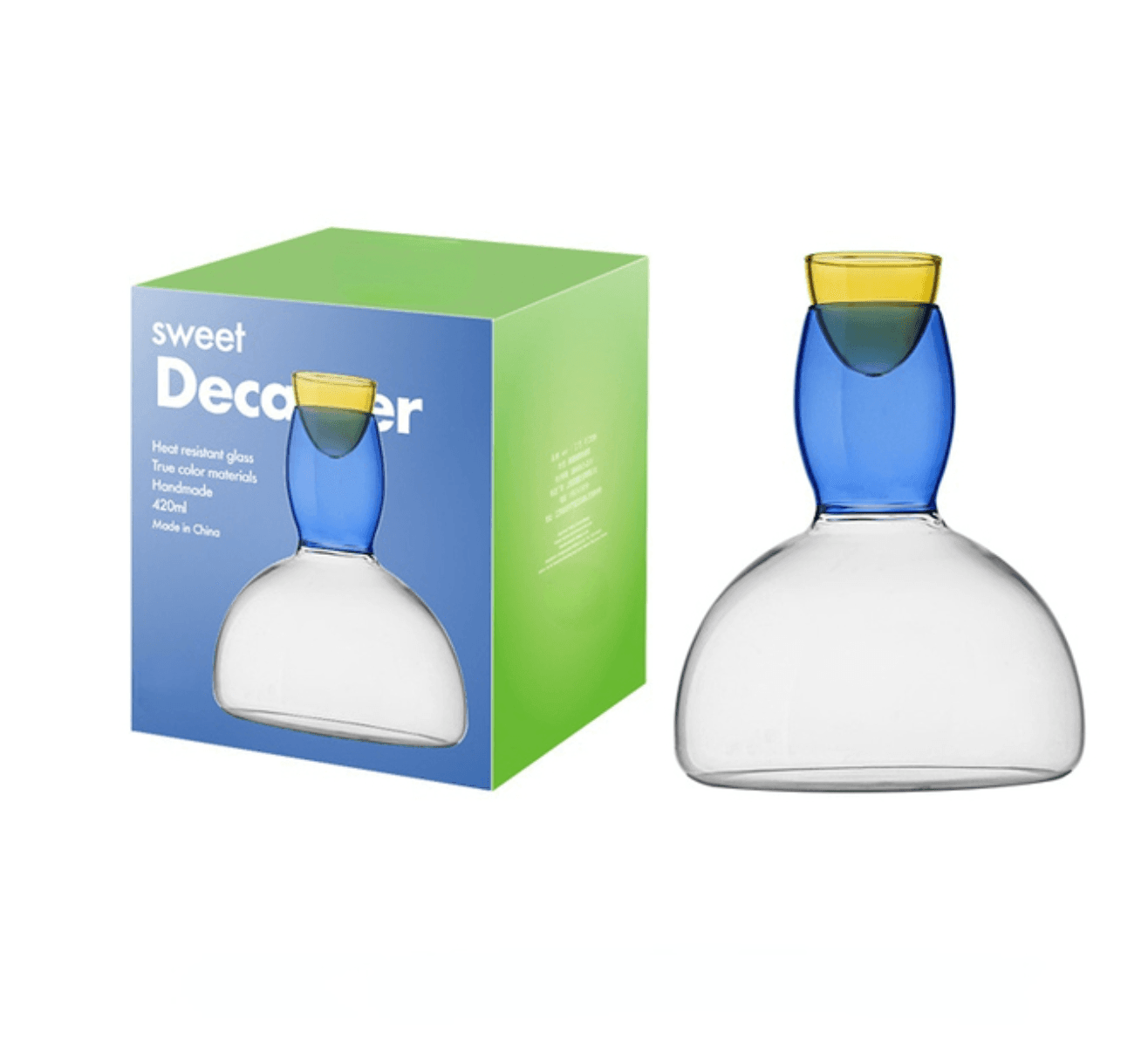 Colored Glass Wine Cup / Decanter - huemabe - Creative Home Decor