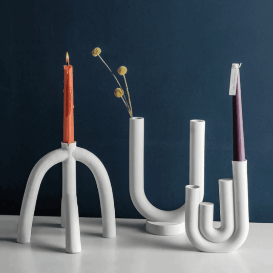 European Style Ceramic Candlestick - huemabe - Creative Home Decor