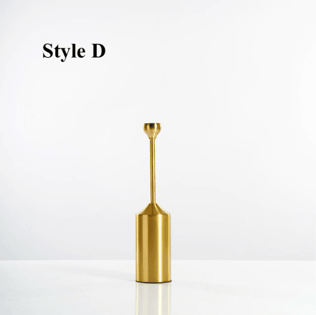 Metal Gold Plated Candle Holders - huemabe - Creative Home Decor