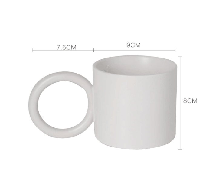 Nordic Mugs With Big Round Handle - huemabe - Creative Home Decor