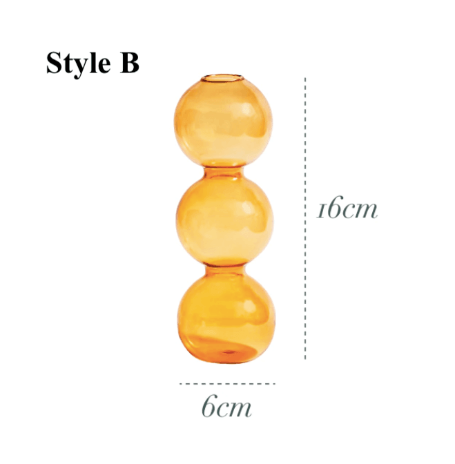 Orange Glass Candlesticks / Vase - huemabe - Creative Home Decor