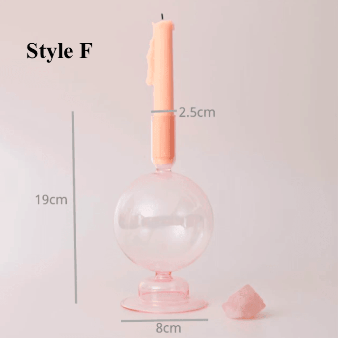 Pink Glass Candlesticks / Vase - huemabe - Creative Home Decor