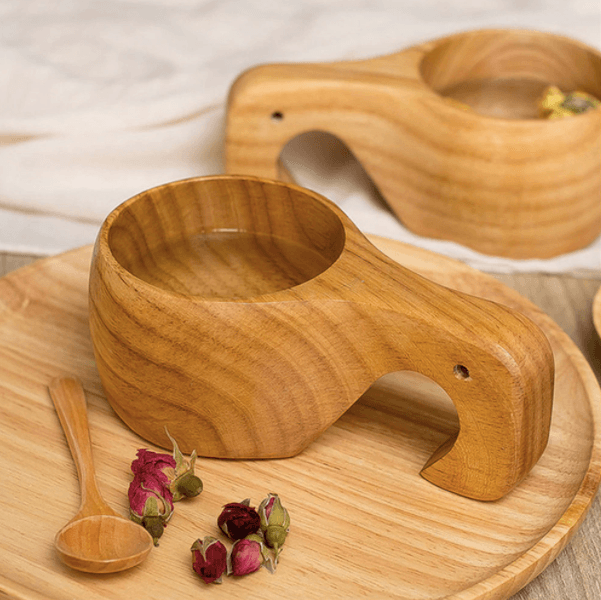 Portable Wood Coffee Mug - huemabe - Creative Home Decor