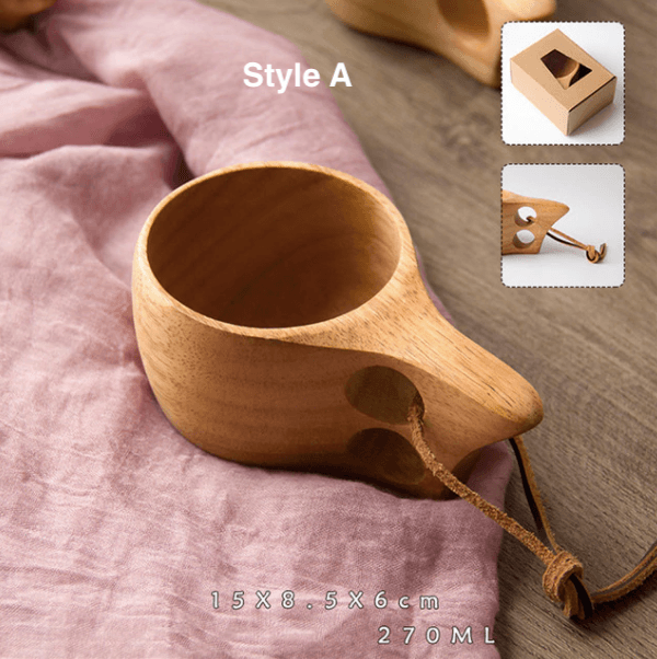 Portable Wood Coffee Mug - huemabe - Creative Home Decor