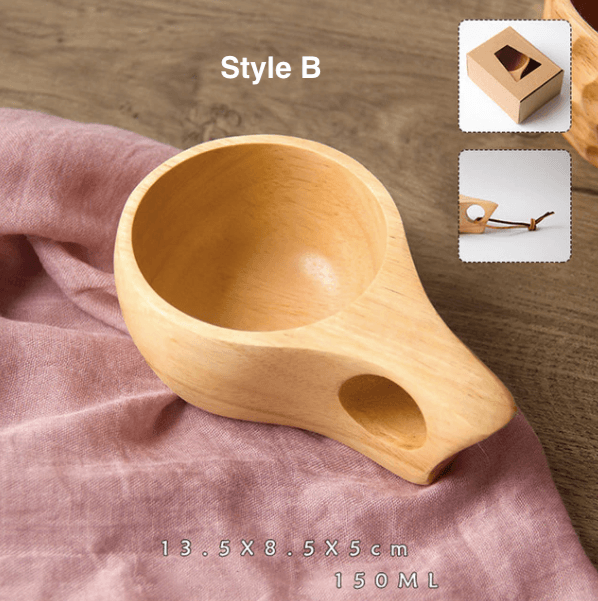 Portable Wood Coffee Mug - huemabe - Creative Home Decor
