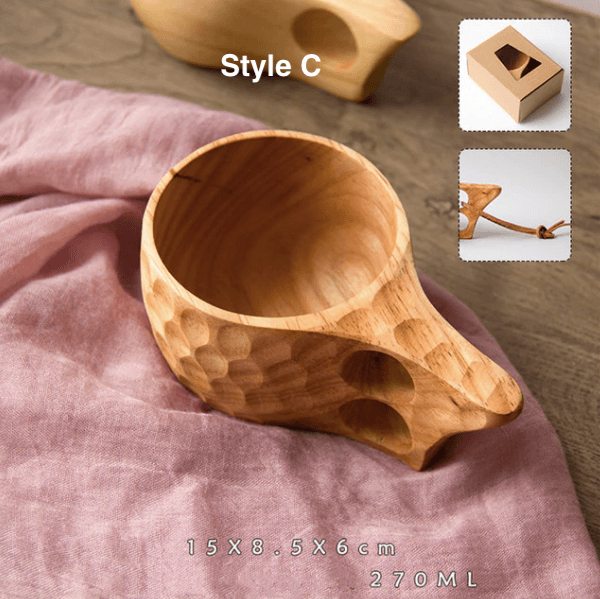 Portable Wood Coffee Mug - huemabe - Creative Home Decor