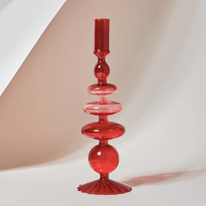 Retro Glass Classic Craft Candlesticks - huemabe - Creative Home Decor