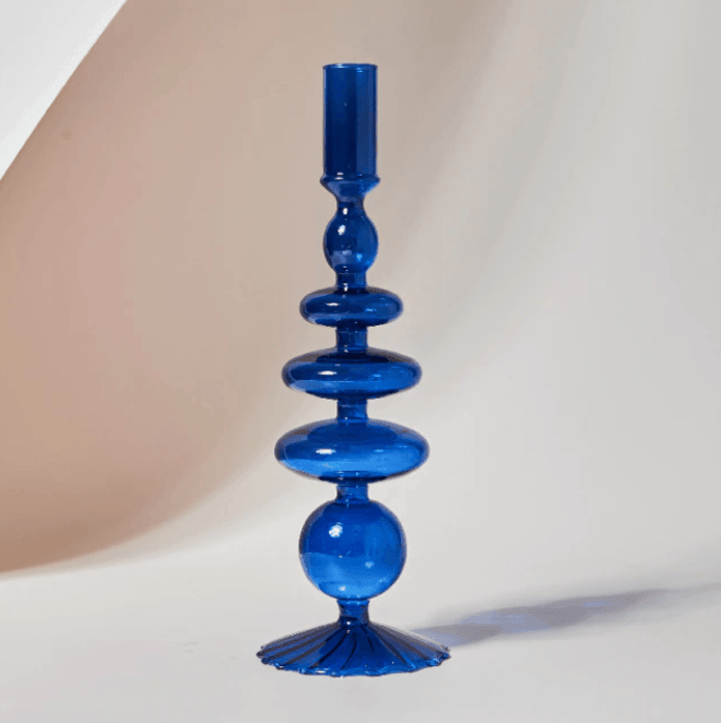 Retro Glass Classic Craft Candlesticks - huemabe - Creative Home Decor