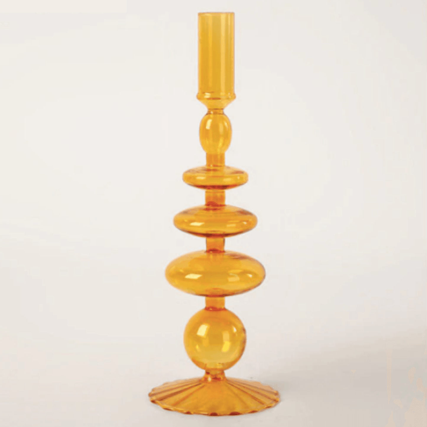 Retro Glass Classic Craft Candlesticks - huemabe - Creative Home Decor