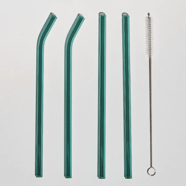 Set of 4 Reusable Glass Straws - huemabe - Creative Home Decor