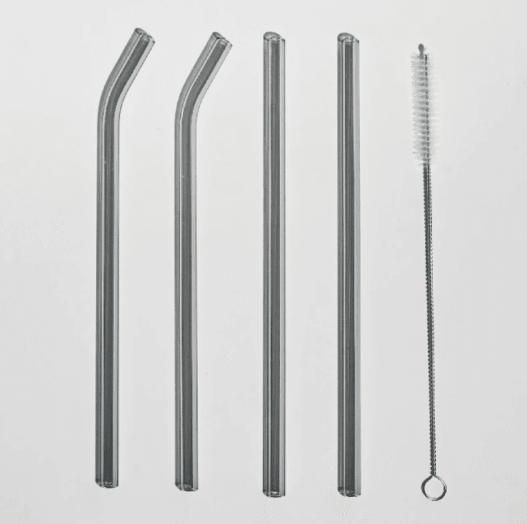 Set of 4 Reusable Glass Straws - huemabe - Creative Home Decor